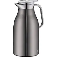 Alfi Skyline, 1 L, Grå, Krom, Plast, Polypropylen (PP), Silikone, Hærdet glas, Termoplastisk elastomer (TPE), 12 t, 24 t, 4 cm
