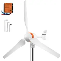 Vevor Vindmøllegenerator, 12V/AC Vindmøllesæt, 400W Vindkraftgenerator med MPPT-controller, 3 blade, automatisk justering af vindretning, velegnet til terrasse, marine, autocamper, hytte, båd