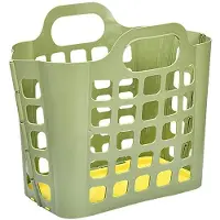 Typecat Laundry Basket Plastic Foldable Storage Basket Wall-Mounted Dirty Clothes Storage Basket Folding Plastic Laundry Basket