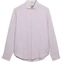 Superdry Superdrytil mænd. M4011103A Skjorte Riviera hør lilla (L), Casual, Linned, Lange ærmer