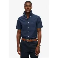 Superdry City Cotton Linen Kortærmet Skjorte