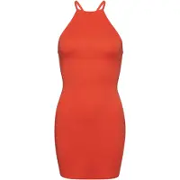 Superdry Superdrytil kvinder. W8011537A Olympisk minikjole med ryg, orange (XS), Casual, Modal, Uden ærmer/stropper