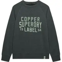 Superdry Superdrytil mænd. M2014474A Grå Merchant Vintage-sweatshirt (S), Casual, Bomuld, Lange ærmer