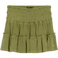 Superdry Superdrytil kvinder. W7210319A Grøn strikket mininederdel i etager (L), Casual, Bomuld