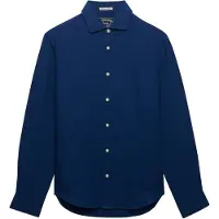 Superdry Riviera Linen Skjorte Med Lange ærmer