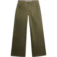 Superdry Superdrytil kvinder. W7011313A Grønne baggy chino-bukser (30/30), Casual, Bomuld