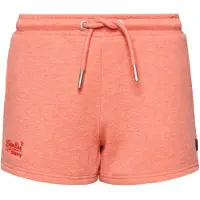 Superdry Superdrytil kvinder. W7110388A Strikkede shorts med orange broderet Vintage-logo (M), Casual, Bomuld, Koralfarvet, Bæredygtig