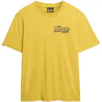 Superdry Superdrytil mænd. M1012124A Film T-shirt gul (L), Casual, Bomuld, Korte ærmer