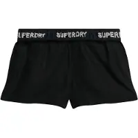 Superdry Superdrytil kvinder. W7110450A Kort træk sort (L), Casual, Bomuld