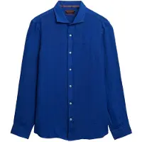 Superdry Sd Embroidered Vacation Linen Skjorte Med Lange ærmer