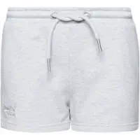 Superdry Superdrytil kvinder. W7110388A Strikkede shorts med broderet Vintage-logo gr (M), Casual, Grå, Bomuld, Bæredygtig