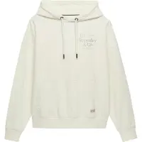 Superdry Superdrytil kvinder. W2012691A Luxe Casual Relaxed hættetrøje i cremefarvet hvid (XL), Bomuld