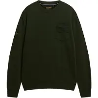 Superdry Superdrytil mænd. M2014294A Utility Loose sweatshirt grøn (XL), Casual, Bomuld