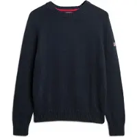 Superdry Superdrytil kvinder. W6110609A Slouchy marineblå trøje (S), Casual, Bomuld, Lange ærmer