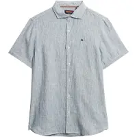 Superdry Emb Vacation Linen Kortærmet Skjorte