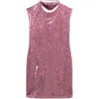 Superdry Superdrytil kvinder. W8011934A Velvet Bodycon kjole rosa (M), Casual, Party, Pink, Fløjl, Uden ærmer/stropper