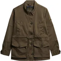 Superdry Superdrytil kvinder. W5011936A Brun jakke med dråbeformet talje (XS), Casual, Bomuld