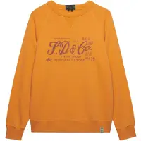 Superdry Superdrytil mænd. M2014474A Sweatshirt Merchant Vintage Print orange (XL), Casual, Bomuld