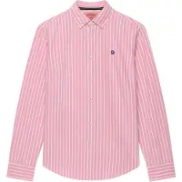 Superdry Superdrytil kvinder. W4010565A Slim fit oxfordskjorte pink (XS), Casual, Bomuld, Lange ærmer