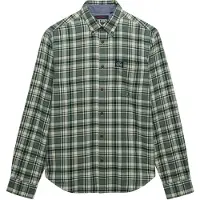 Superdry Superdrytil mænd. M4011047A Grøn Lumberjack-skjorte (L), Casual, Bomuld, Lange ærmer