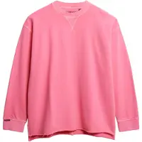Superdry Superdrytil kvinder. W2012546A Studios-sweatshirt i fluorrosa (XS), Casual, Pink, Bomuld