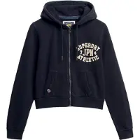 Superdry Athletic Relaxed Crop Sweatshirt Med Lynlås
