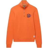 Superdry Superdrytil mænd. M2014475A Sweatshirt Neon Half Zip Track orange (XL), Casual, Bomuld