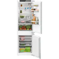 Bosch Serie | 4 KIN86VFE0 - Køleskab/fryser - bund-fryser - til indbygning - niche - bredde: 56 cm - dybde: 55 cm - højde: 177.5 cm - 260 liter - Klasse E - Fladhængsel