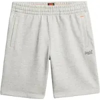 Superdry Superdrytil mænd. M7110427A Strikkede shorts med logo Essential grey (XL), Casual, Grå, Bomuld