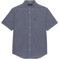 Superdry Superdrytil mænd. M4011108A Preppy poplin-skjorte blå (L), Casual, Bomuld, Korte ærmer
