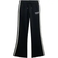 Superdry Superdrytil kvinder. W7011279A Athletic Stripe Flare jogger bukser i marineblå (M), Sport, Bomuld