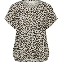 Kaffe Bluse 'KAVilia' beige / sort / naturhvid