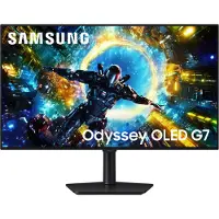 Samsung 32" Odyssey OLED G7 G73SH 4K UHD 165Hz / FHD 330Hz Gamingskærm, Sort