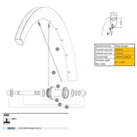 Mavic Cosmic Slr45 26 Racercykel Fælg