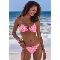 Venice beach Bikinioverdel pink / hvid