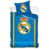 BrandMac Real Madrid Sengetøj 140 x 200 cm - Blå - , størrelse One Size