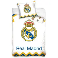 BrandMac Real Madrid Sengetøj 140 x 200 cm - Hvid - , størrelse One Size
