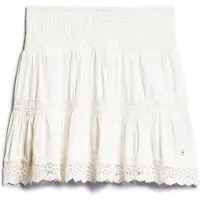 Superdry Superdrytil kvinder. W7210324A Miniskørt Ibiza hvid (L), Casual, Bomuld