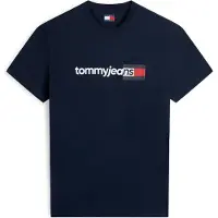 Tommy Hilfiger Bluser & t-shirts 'Essential' mørkeblå / rød / hvid