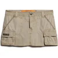 Superdry Superdrytil kvinder. W7210305A Nederdel Utility Parachute taupe (XS), Casual, Bomuld, Gråt