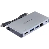 Prokord UTC-C2UEFH-DEC dockingstation Docking USB 3.2 Gen 1 (3.1 Gen 1) Type-C Sort, Sølv