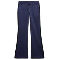 Superdry Superdrytil kvinder. W7011308A ESS Stripe Flare joggerbukser i marineblå (S), Casual, Bomuld