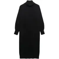 Superdry Rollneck Midi Jumper Kjole Med 3/4 ærmer