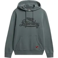 Superdry Superdrytil mænd. M2014232A Heritage Brand Sweatshirt Relaxed blå (S), Casual, Bomuld