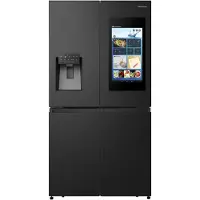 Hisense RQ760N4IFE - Køleskab/fryser - frans dør-bundfryser med vanddispenser, isdispenser - Wi-Fi - bredde: 91.4 cm - dybde: 72.5 cm - højde: 178.5 cm - 577 liter - Klasse E - sort