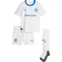 Puma Fodboldsæt - Marseille Hjemmebane 26/27 - White/Team - - 4 år (104) - Fodboldsæt