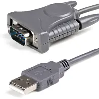 StarTech.com Startech USB to Serial Adapter - 3 ft / 1m - with DB9 to DB25 Pin Adapter - Prolific PL-2303 - USB to RS232 Adapter Cable (ICUSB232DB25) - Seriel adapter - USB 2.0 - grå