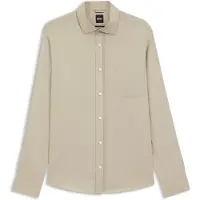 BOSS Casual fit skjorte i bomuld med viftekrave