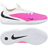 Nike Phantom 6 Academy Low Cut IC Breakout - Hvid/Sort/Pink Børn - Indendørs (IC), størrelse 36