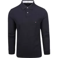 Tommy Hilfiger poloshirt med lange ærmer navy Blå Mørkeblå måle